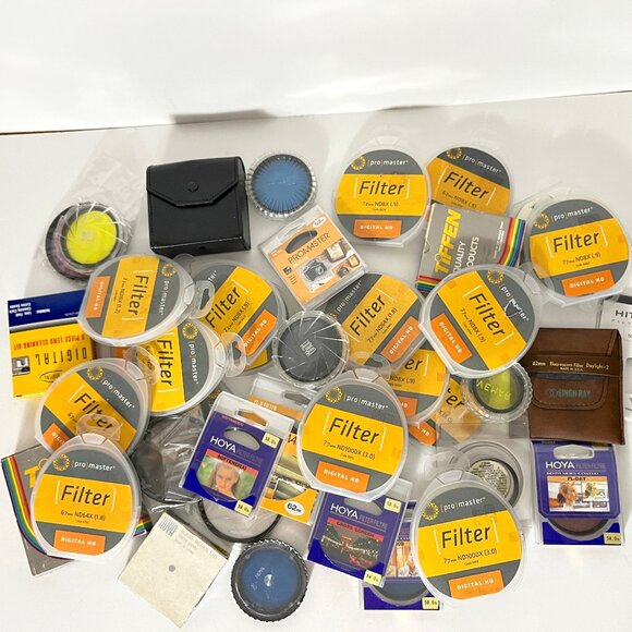 Camera Filter Lot 40 Lens Filters Most Are New. - Picture 1 of 11